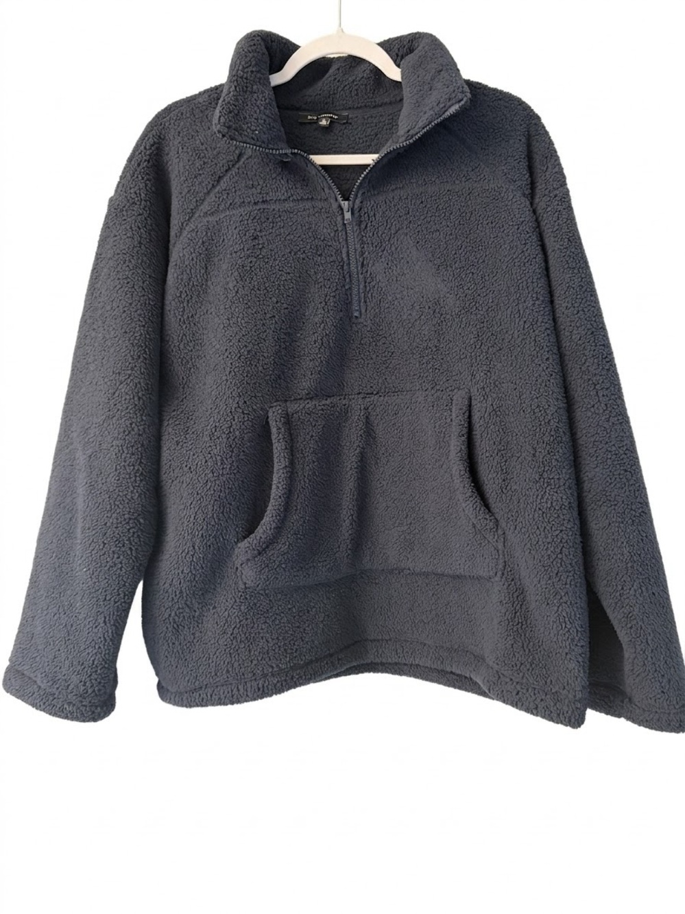Blu Pepper Half-Zip Sherpa Pullover Sweater - Navy